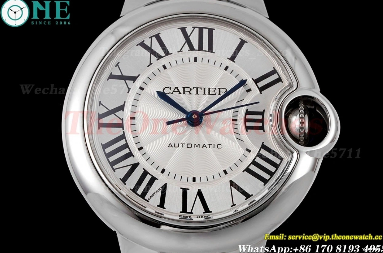 NH05 Dial SS De AF Ballon Cartier Bleu White 33mm SS 0319